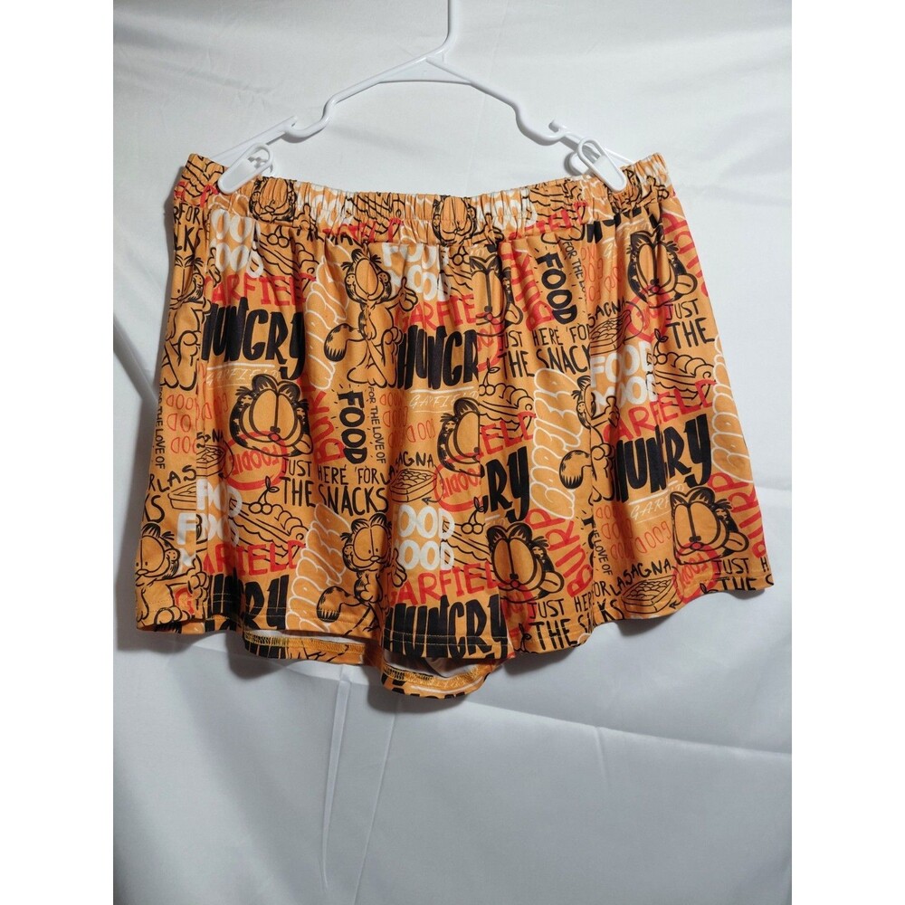 Women's Orange Garfield Short Size XXL